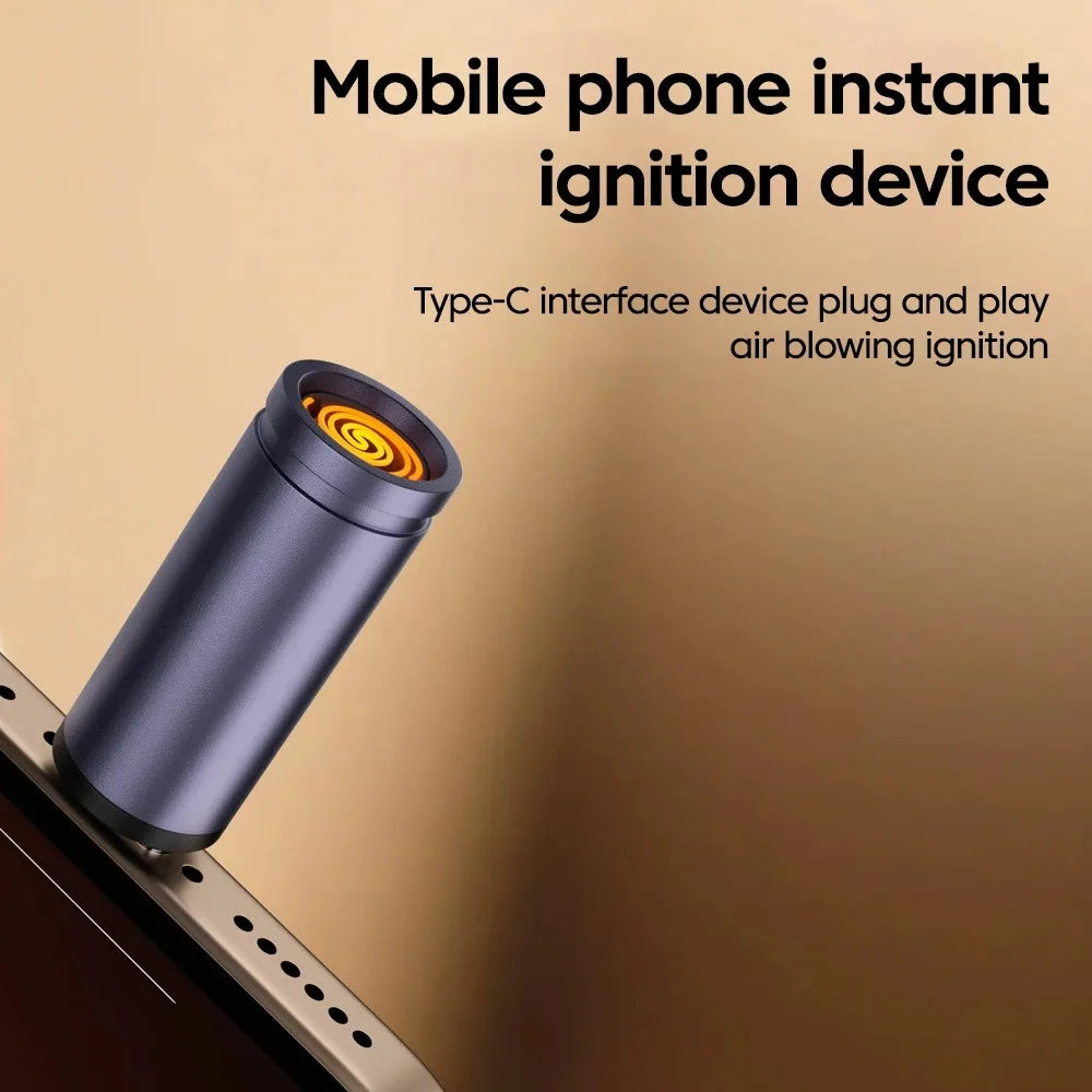 Type-C USB Electric Lighter – Mini Portable Flameless Lighter USB Electric Lighter Axl
