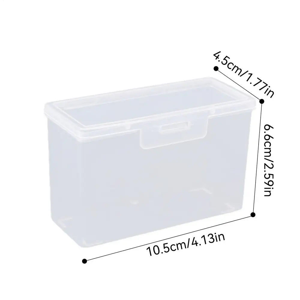 Transparent Playing Card & Business Card Storage Box with Lid Card Storage Box Axl As Picture