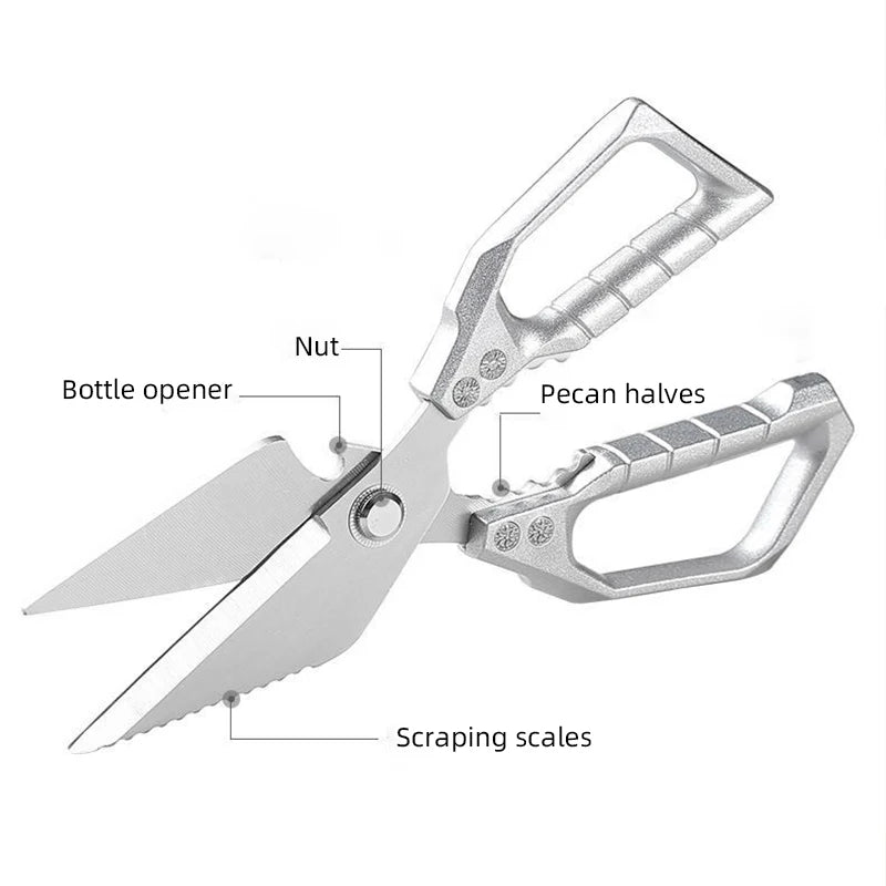 Stainless Steel Kitchen Shears – Chicken, Bone & BBQ Scissors Kitchen Shears Axl