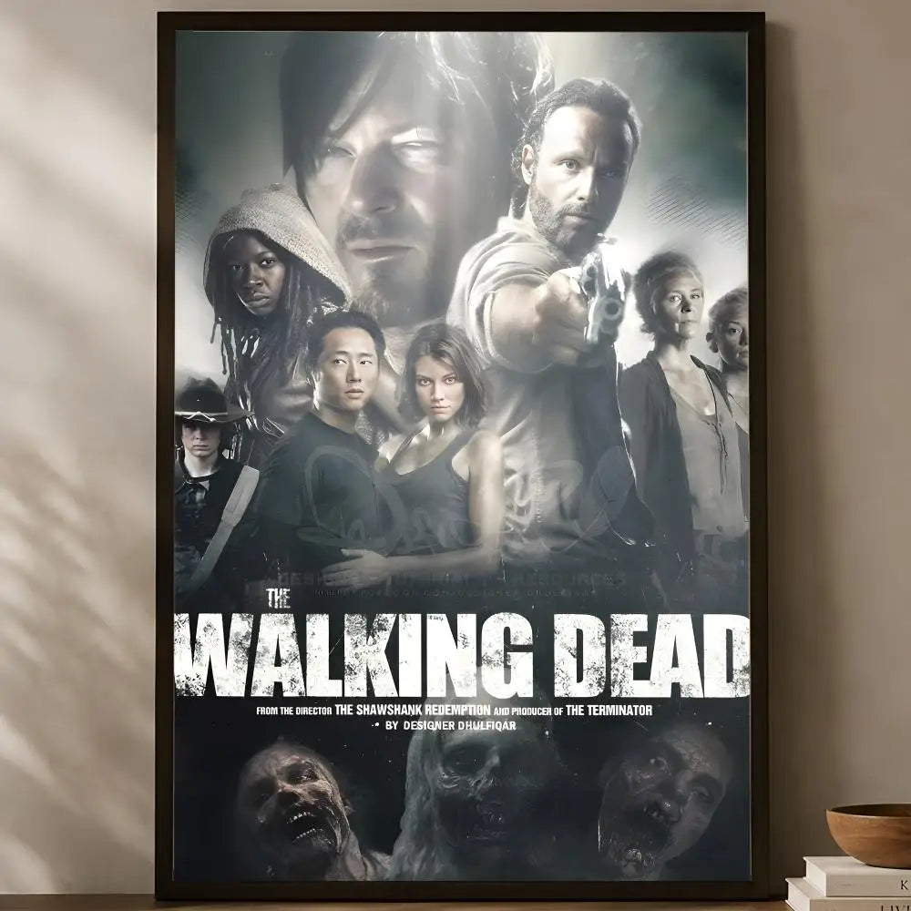 Walking Dead Self-Stick HD PVC Wall Poster – Waterproof Decor