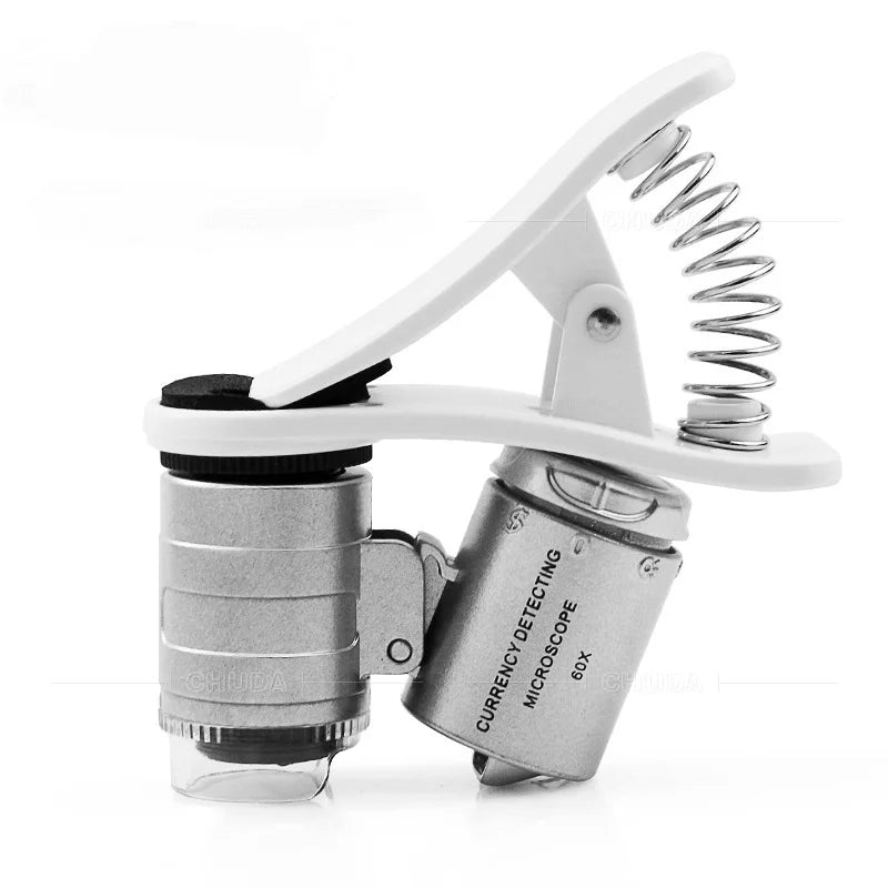 60X Clip-On Phone Microscope Magnifier for Coins & Currency Clip-On Phone Microscope Axl 60x
