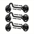 Rust-Resistant Sliding Barn Door Lock – Eye Hook Latch & Screws Door Lock Latch Axl 3pcs