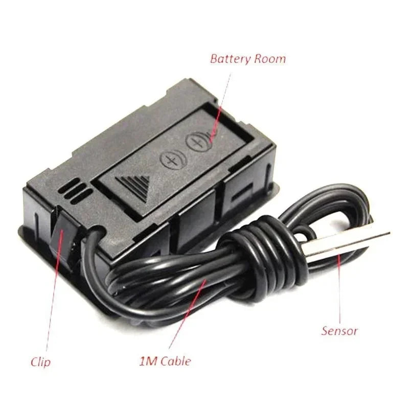 Digital LCD Aquarium Thermometer – Waterproof Probe Fish Tank Aquarium Thermometer Axl