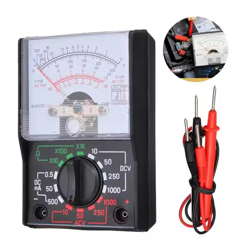 Pocket Analog Multimeter – AC/DC Voltage & Ohm Tester 110A Analog Multimeter Axl