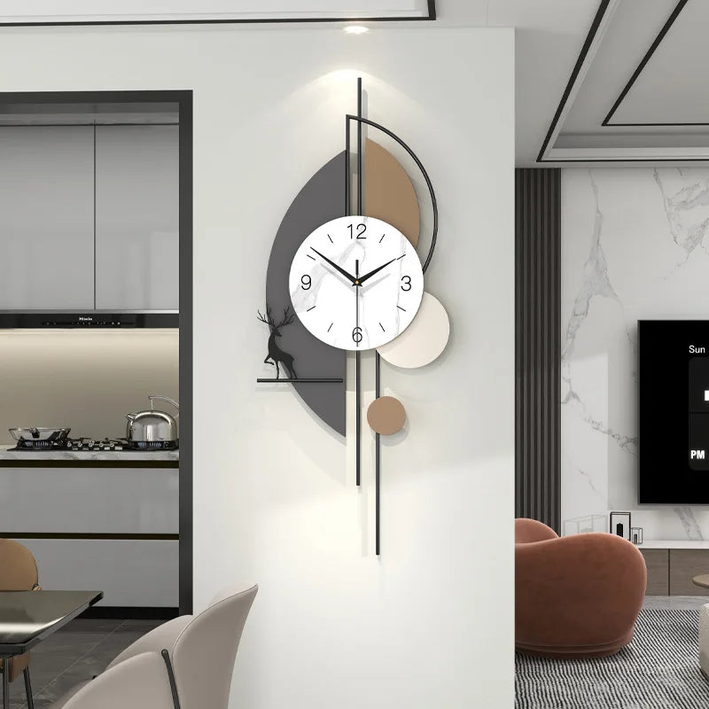 Modern Silent Wall Clock – Bamboo Wood Luxury Home Decor Silent Wall Clock Axl