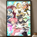 Puella Magi Madoka Magica Self-Stick HD Wall Art Poster Anime Wall Poster Axl White22 50X70cmNoframe