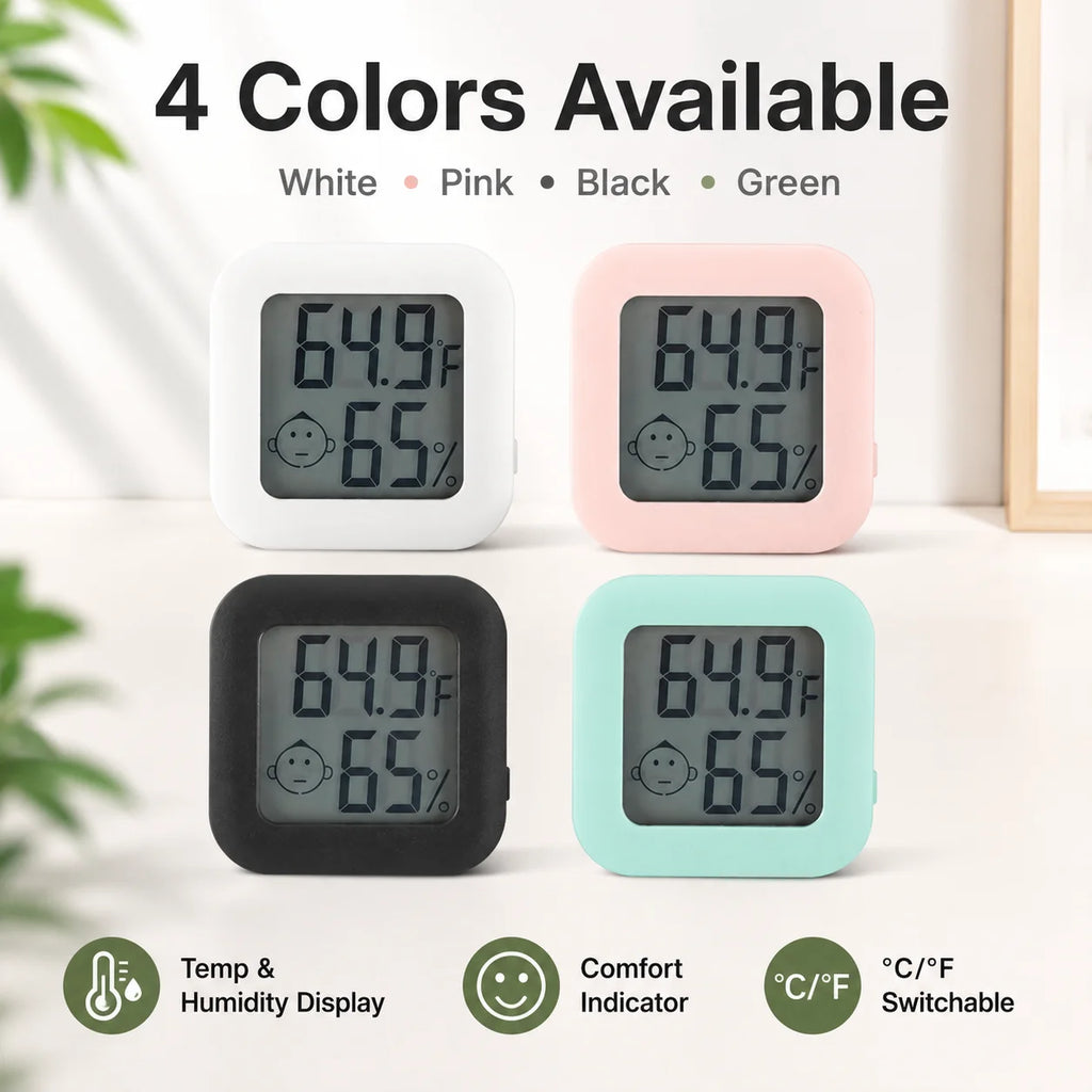 Mini Digital Thermometer Hygrometer – Indoor Temp & Humidity Digital Thermometer Hygrometer Axl