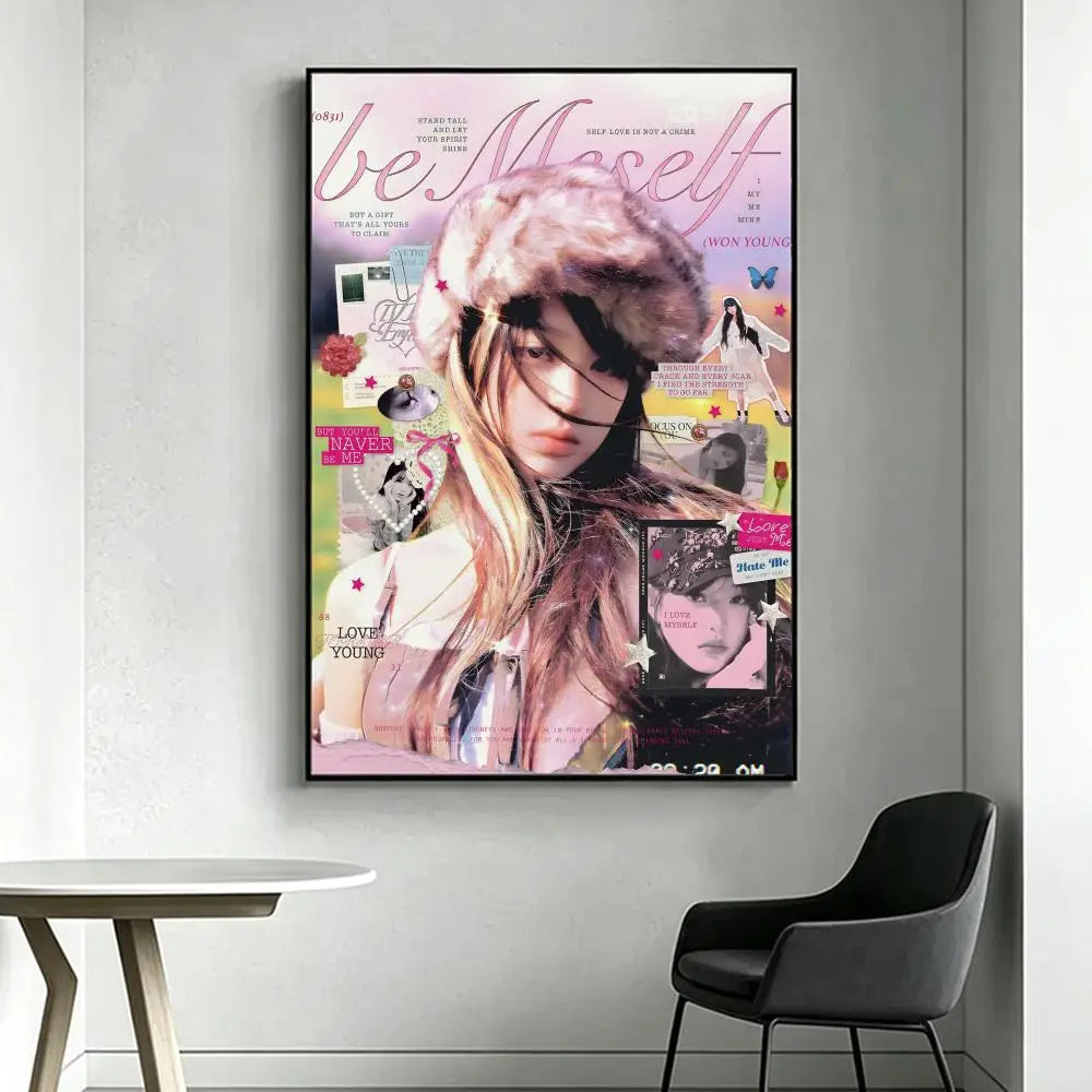 Wonyoung Kpop HD Poster – Waterproof Sticky Wall Art Decor Wall Art Poster Axl