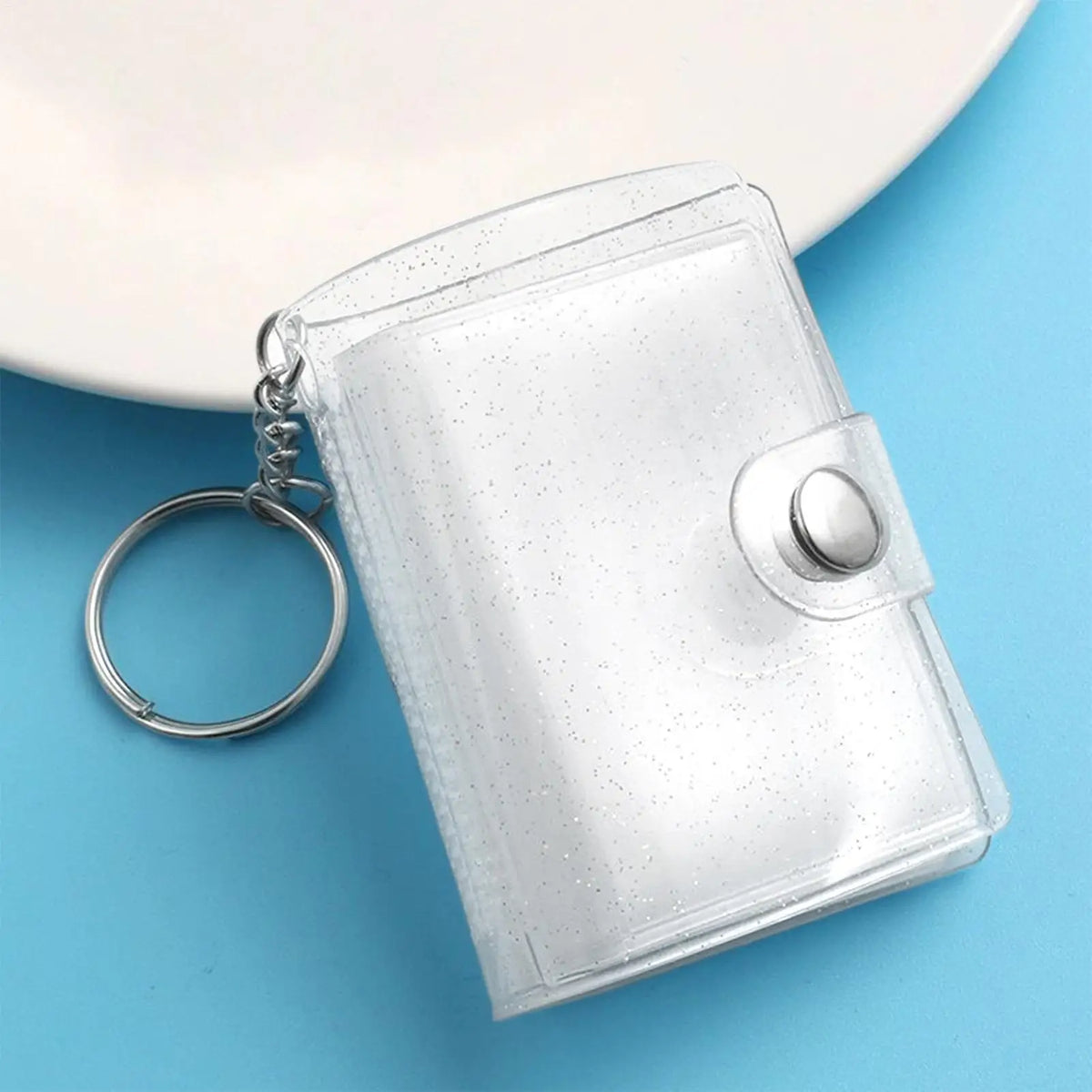Mini 2" Photo Album Keychain – 24-Pocket ID Photo Holder Photo Album Keychain Axl