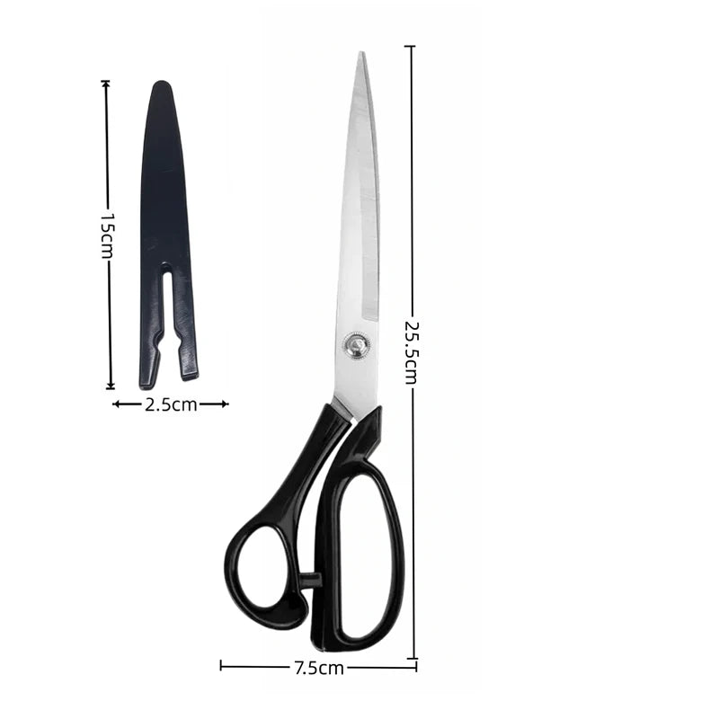 Professional Heavy Duty Fabric Scissors – 8 & 10 Inch Tailor Shears Tailor Shears Axl 10 inch Pro Silvery
