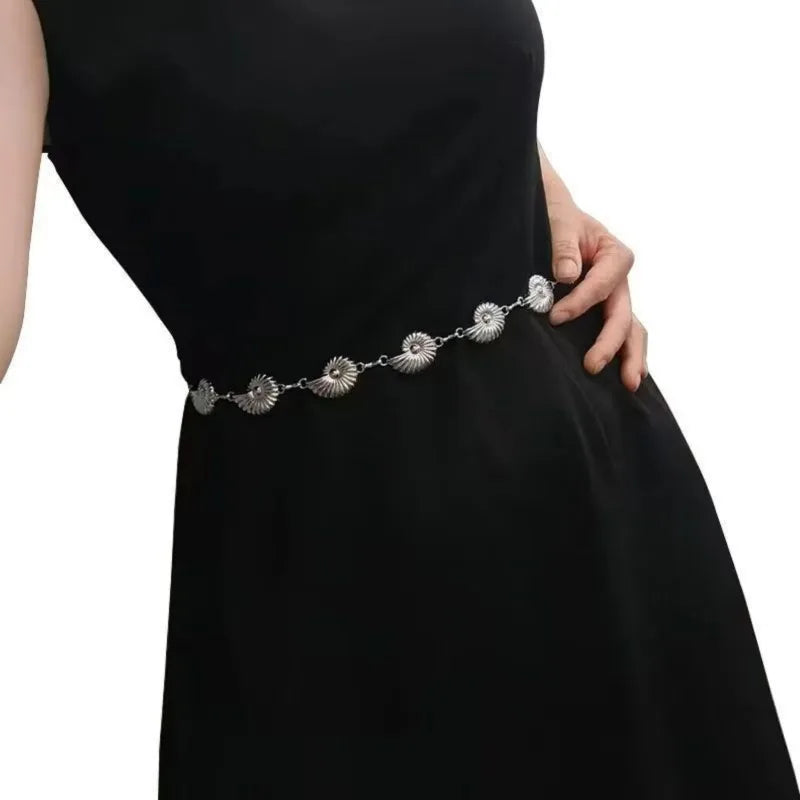 Bohemian Metal Waist Chain Belt – Ethnic Retro Body Jewelry Waist Chain Belt Axl