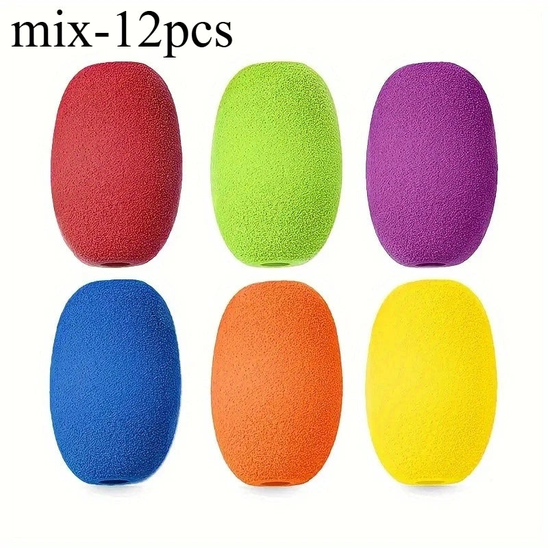 Soft Foam Pen Grip Holders – Non-Slip Ergonomic 6 & 12 Pack Pen Grip Holder Axl mix-12pcs