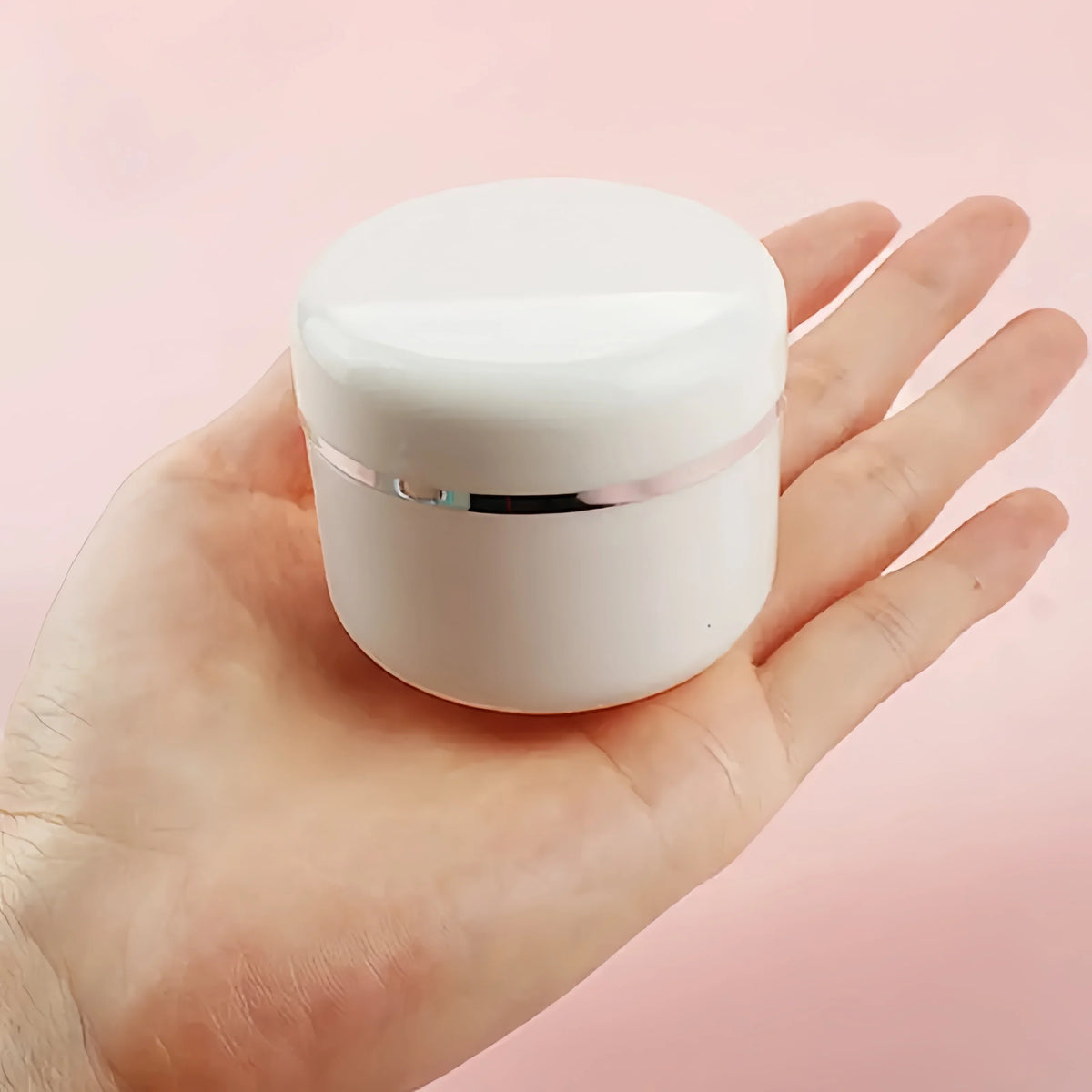10-Pack White Plastic Cosmetic Jars with Twist-Top Lids Cosmetic Sample Jars Axl