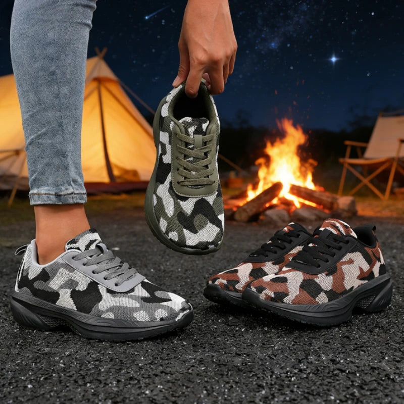 Women's Camouflage Hiking Sneakers – Lightweight Outdoor Shoes Women's Hiking Sneakers Axl