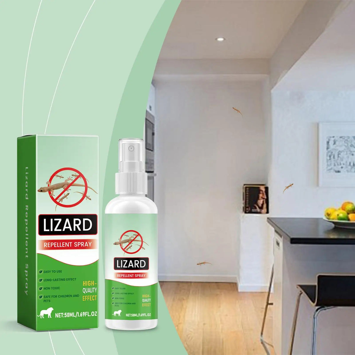 Natural Lizard & Pest Repellent Spray – Indoor & Outdoor 50ml Pest Repellent Spray Axl