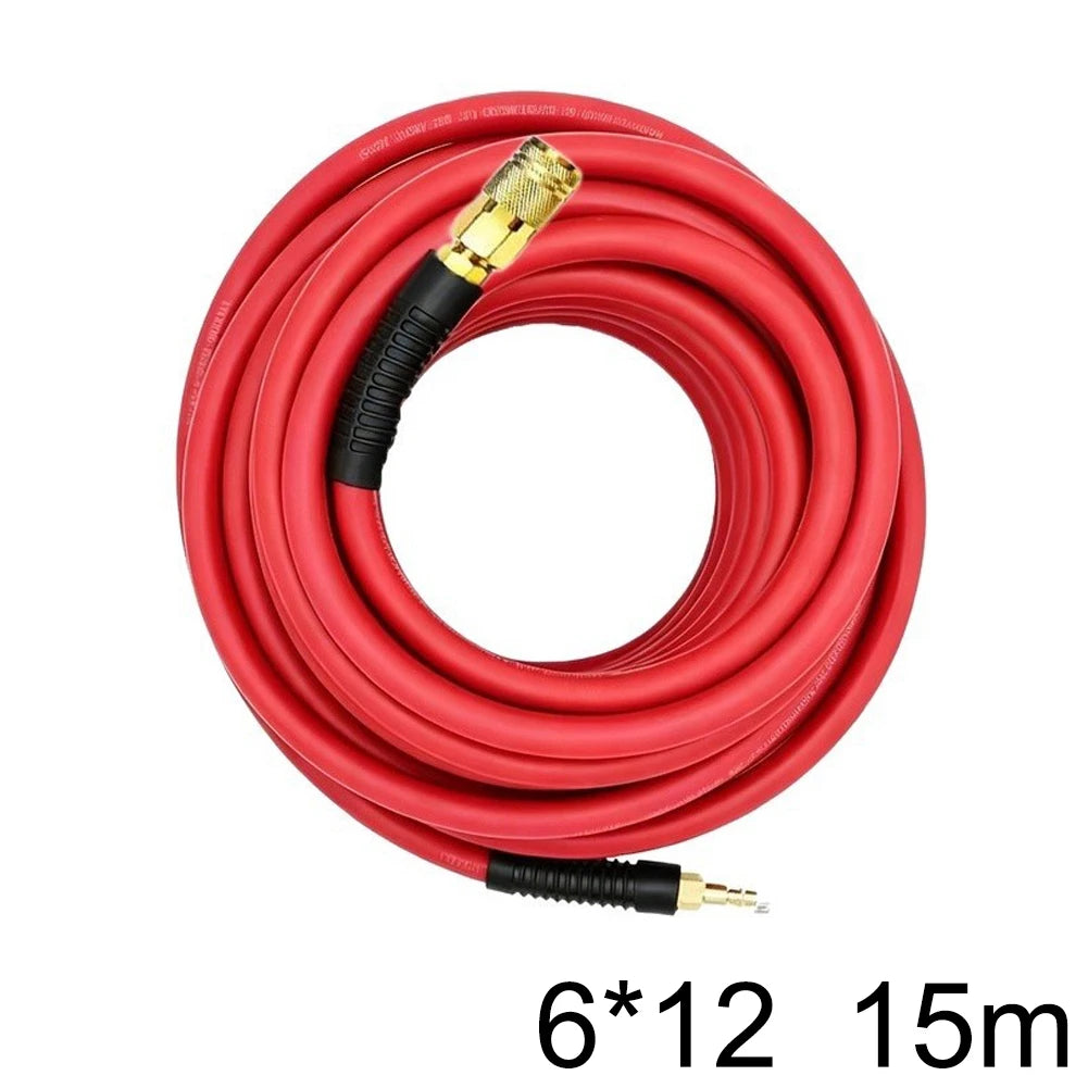 1/4" High-Pressure PVC Air Hose | Copper Fittings & Quick Connect Pneumatic Air Hose Axl Red 6x12 15m China Mainland