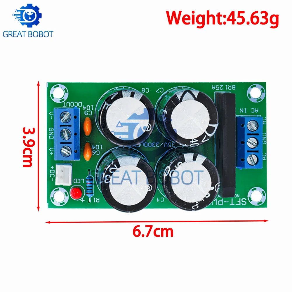 PW28 Dual Power Filter Amplifier Board 25A Rectifier DIY Kit Power Supply Board Axl