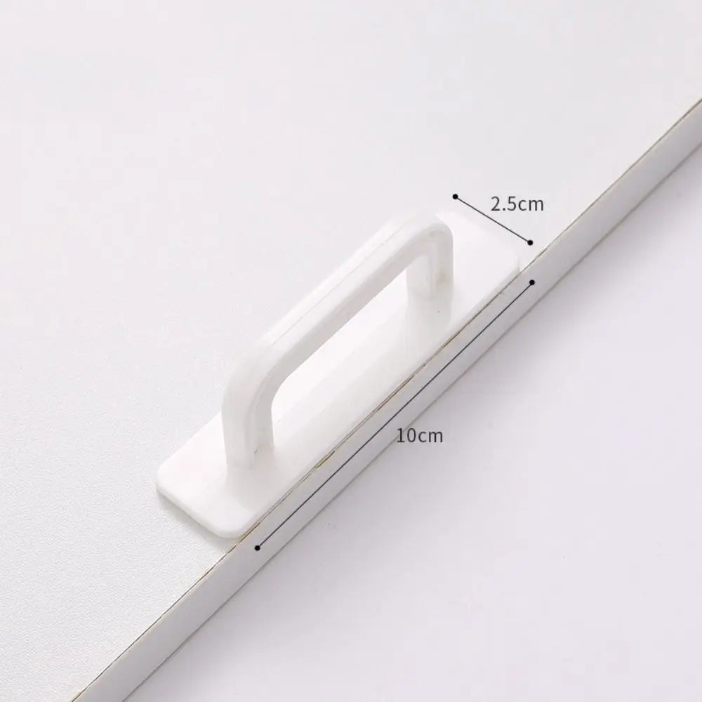 Self-Adhesive Cabinet Drawer Handles – No-Drill Door Knobs Cabinet Door Handle Axl white-Small