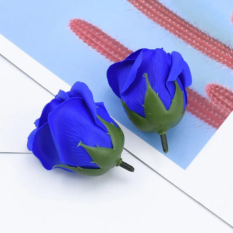 Artificial Soap Rose Flowers 50/100 Pcs – Wedding & Home Decor Artificial Flower Heads Axl 10 50pcs