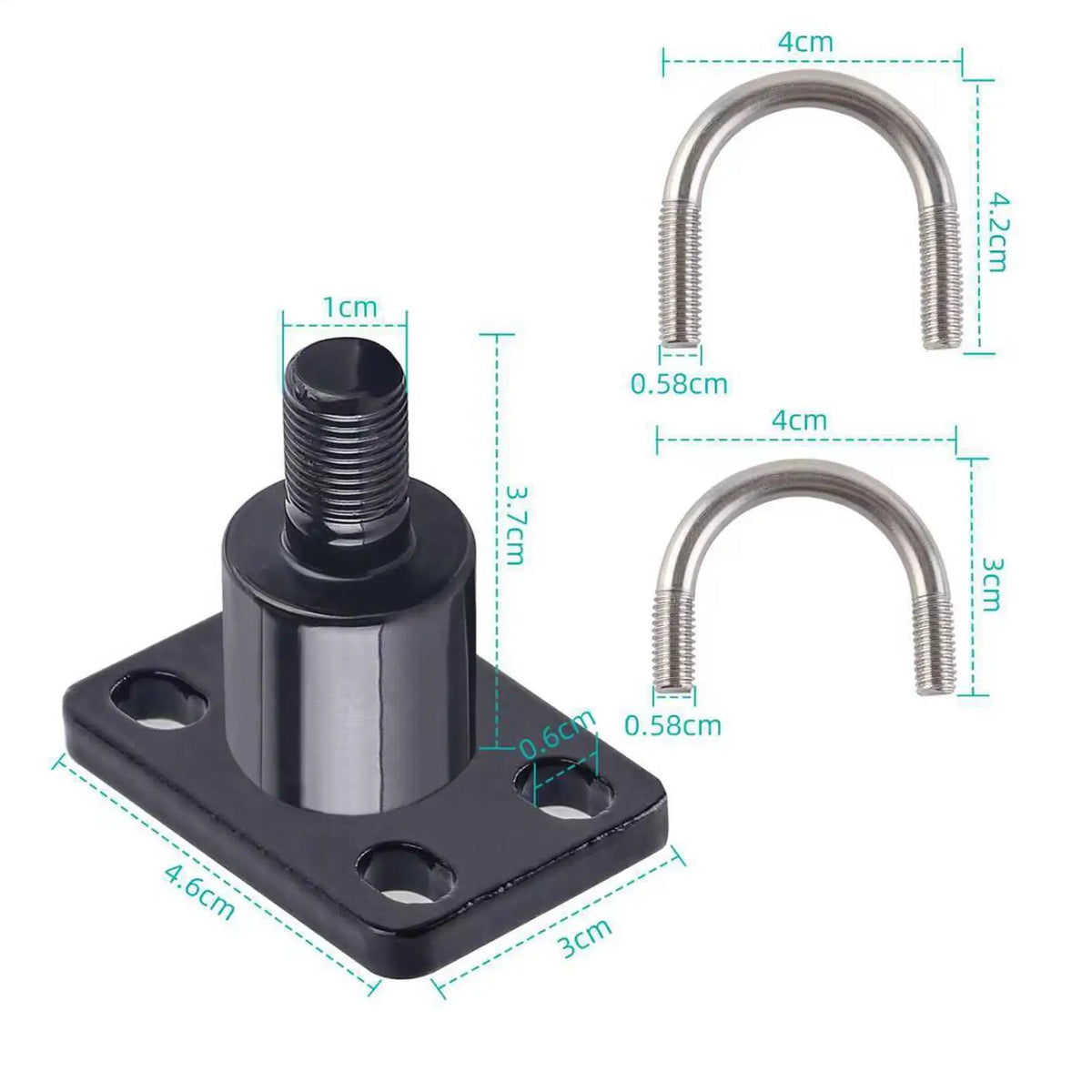 Aluminum Bike Trailer Hitch Coupler – Universal Towing Attachment Bike Trailer Hitch Axl