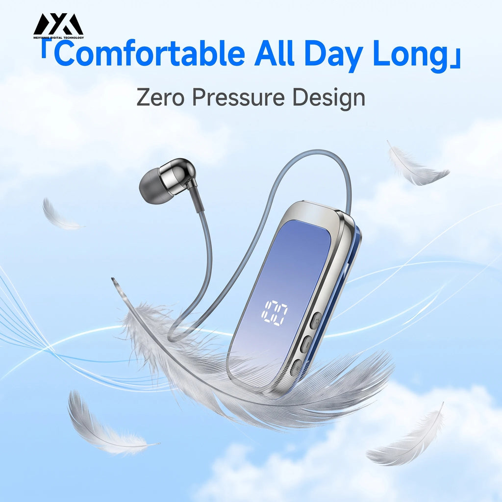 K20 Clip-On Bluetooth Earphone – Single Ear Wireless Headset Bluetooth Earphone Axl