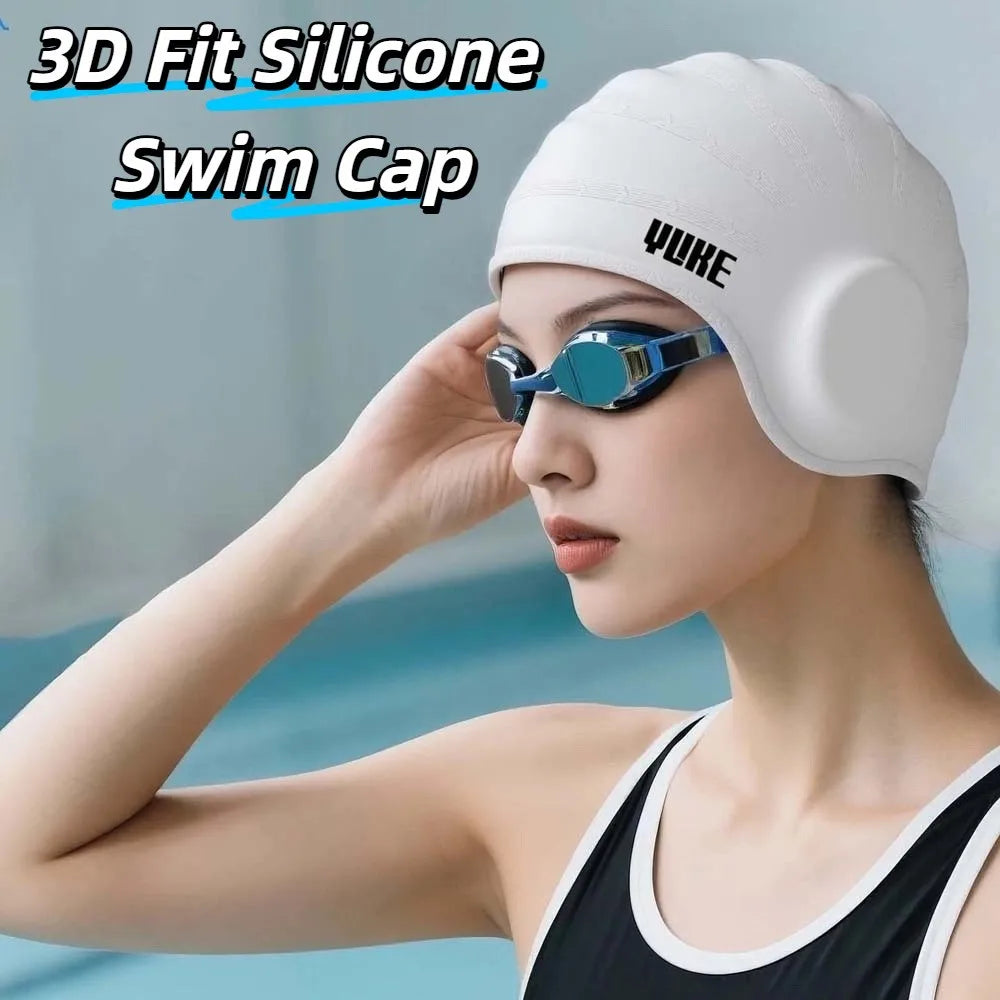 Elastic Silicone Swim Cap – Waterproof Diving & Snorkeling Hat Silicone Swim Cap Axl
