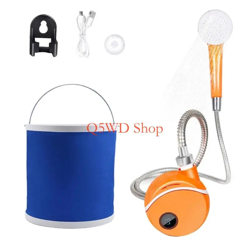 Portable Rechargeable Electric Camping Shower – 5000mAh Battery Outdoor Camping Shower Axl 1st generation water CN