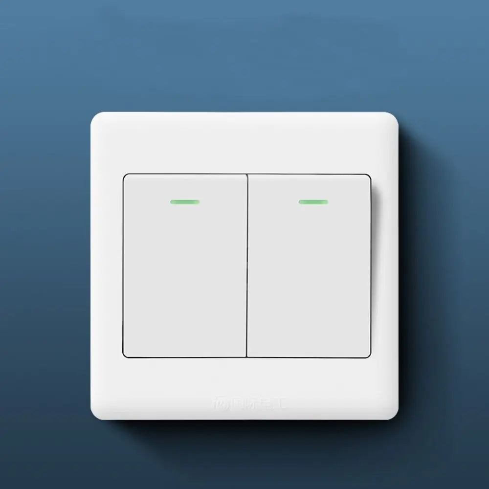 1–4 Gang Push Button Wall Light Switch with Indicator Wall Light Switch Axl 2-Gang