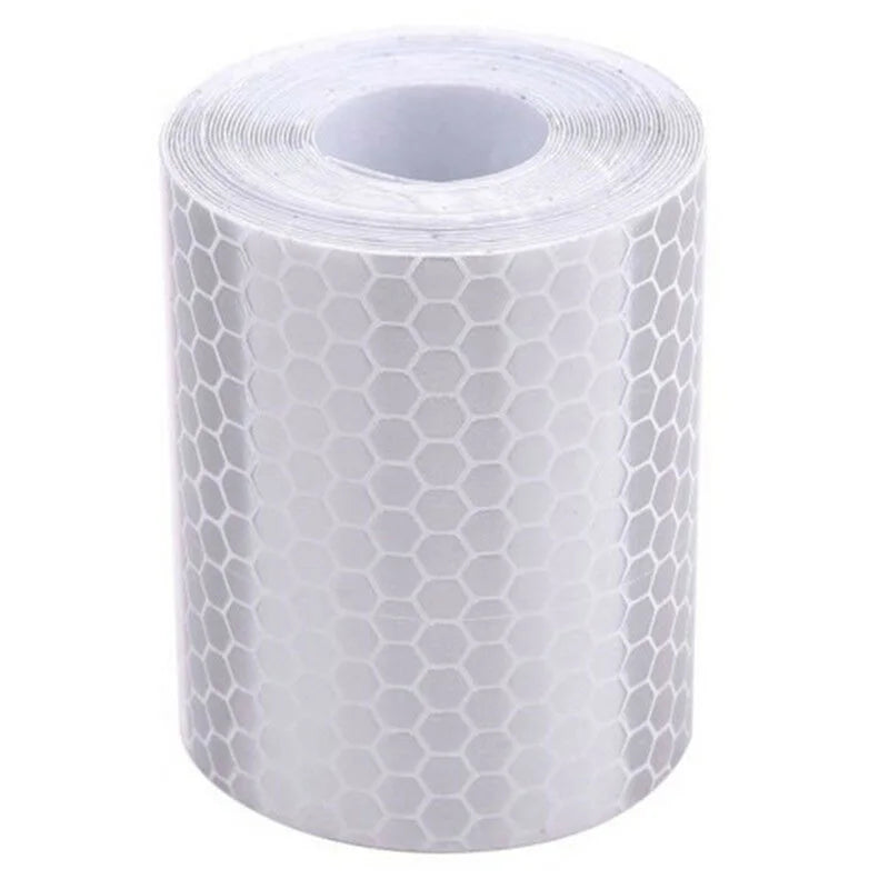 Car Truck Reflective Safety Warning Tape 1m×5cm Self-Adhesive Reflective Safety Tape Axl White