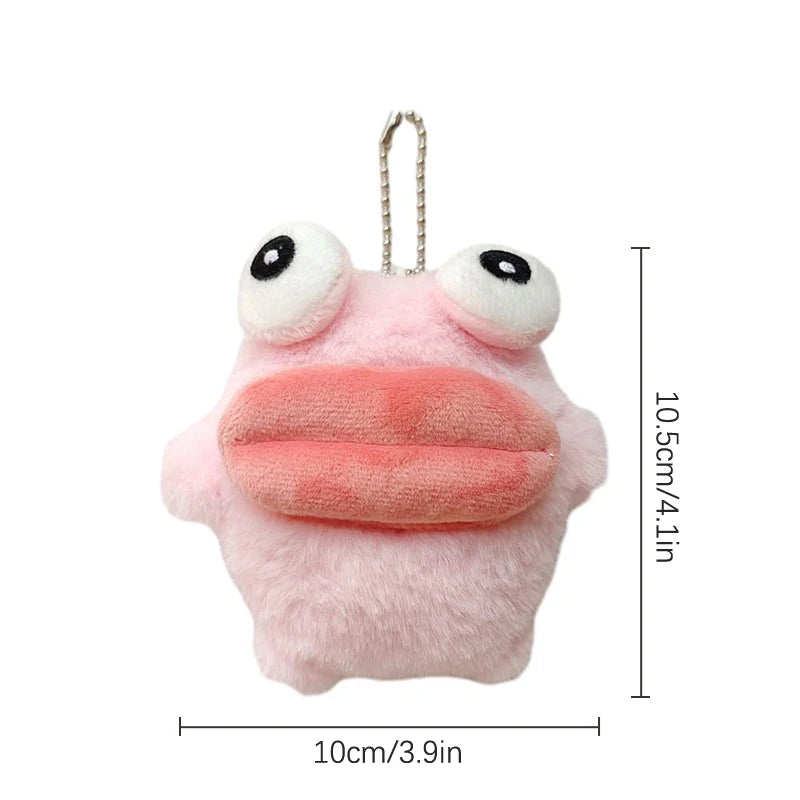 Cute Frog Plush Keychain – Cartoon Doll Bag Charm & Key Ring Plush Keychain Axl