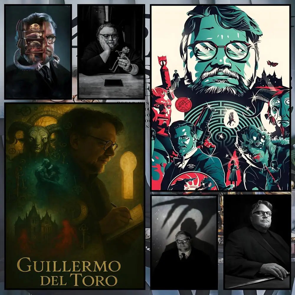 Guillermo del Toro Waterproof Self-Adhesive Wall Art Poster Decorative Wall Poster Axl
