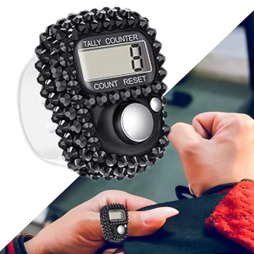 Digital Finger Ring Tally Counter – LCD Tasbih Prayer Clicker Digital Tally Counter Axl
