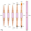 5-Piece Professional Nail Brush Set – Salon Nail Art Tools Nail Art Brush Set Axl 5pcs B