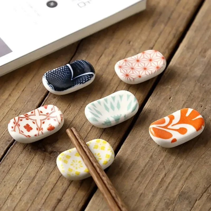 Japanese Ceramic Chopstick & Spoon Rest Holder – Oval & Square Chopstick Rest Holder Axl