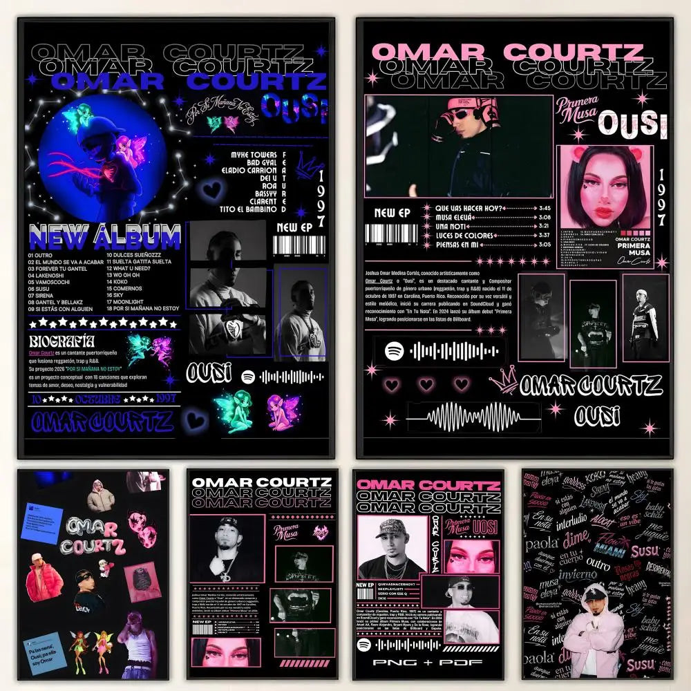 Omar Courtz HD Poster – Waterproof Wall Art for Home & Bar Wall Art Poster Axl
