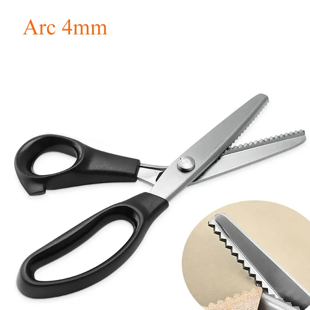 Zigzag Pinking Shears – Stainless Steel Fabric & Lace Scissors Pinking Shears Axl Arc 4mm