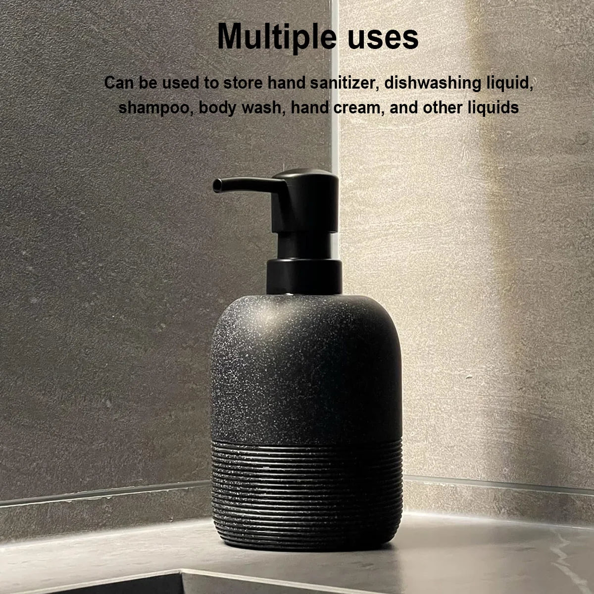2-Pack Matte Soap Dispenser Set with Pump – Bathroom & Kitchen Soap Dispenser Set Axl