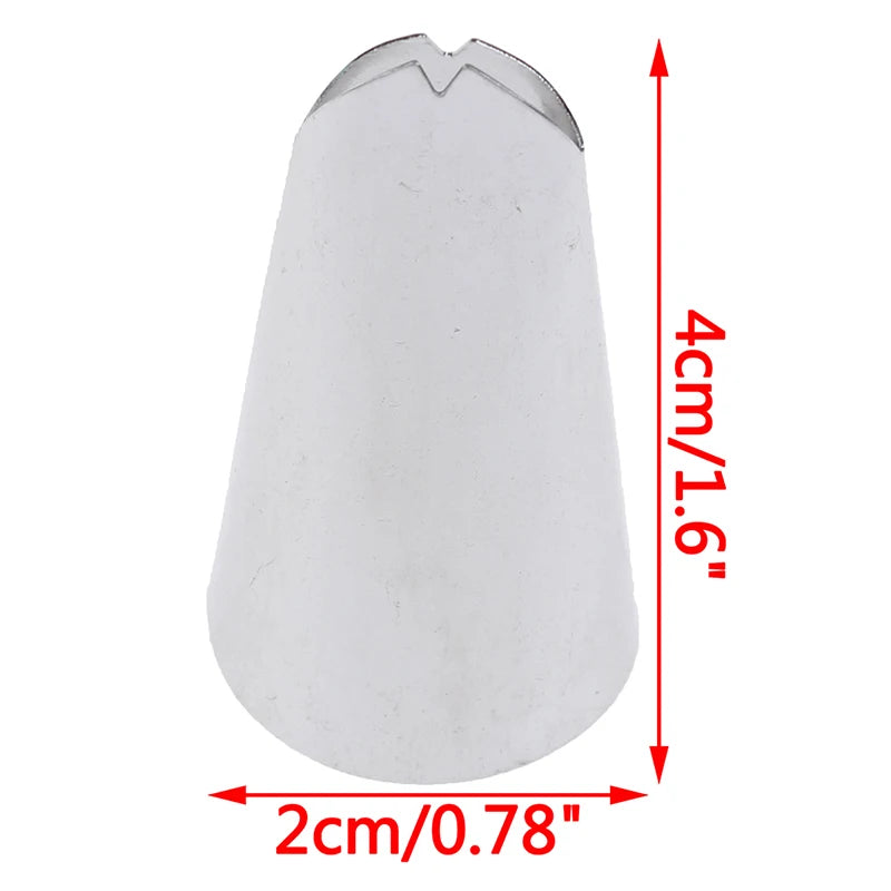 5-Piece Stainless Steel Leaf Icing Piping Tips | Cake Decorating Cake Decorating Tips Axl
