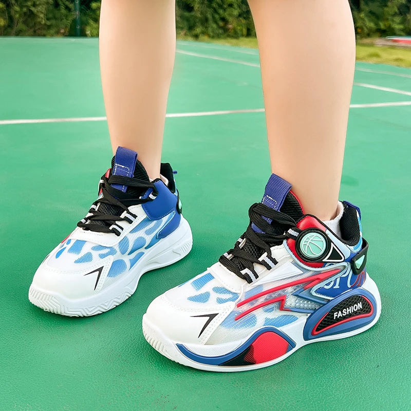 Kids Breathable Mesh Sneakers – Lightweight Boys Sports Shoes Kids Sports Sneakers Axl