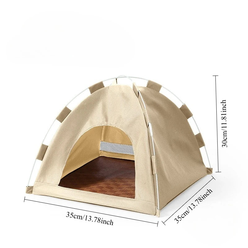 Foldable Pet Tent House – All-Season Cat & Dog Nest Foldable Pet Tent Axl