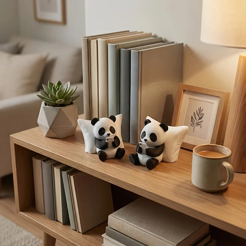 Panda Sculpture Ornament – Desk, Car & Home Decor Figurine Decorative Figurine Axl