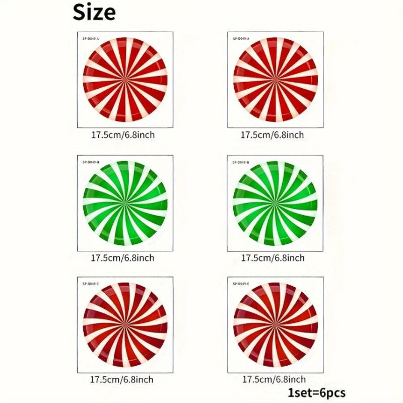 Christmas Candy Floor & Wall Stickers – Removable Holiday Decals Wall & Floor Stickers Axl