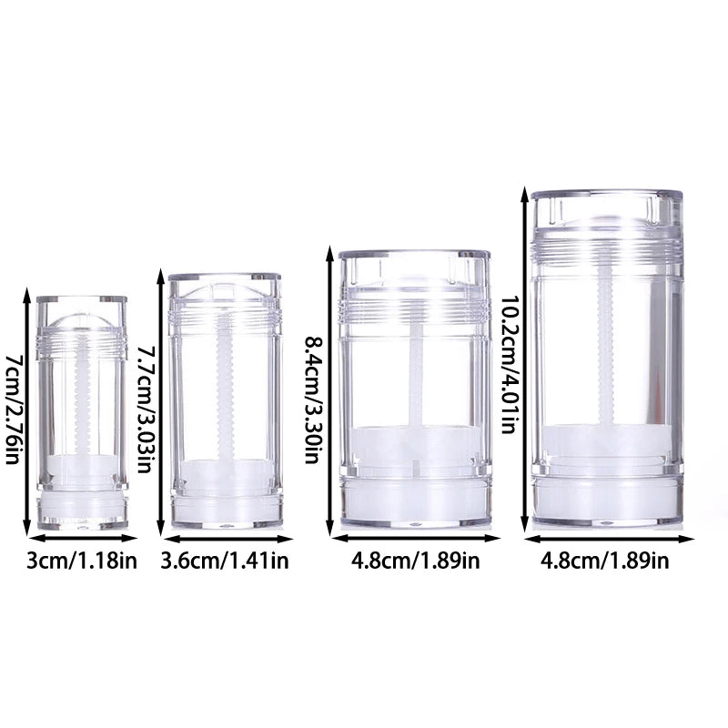 Empty Twist-Up Deodorant Tubes 15/30/75g | Refillable Stick Refillable Cosmetic Tube Axl