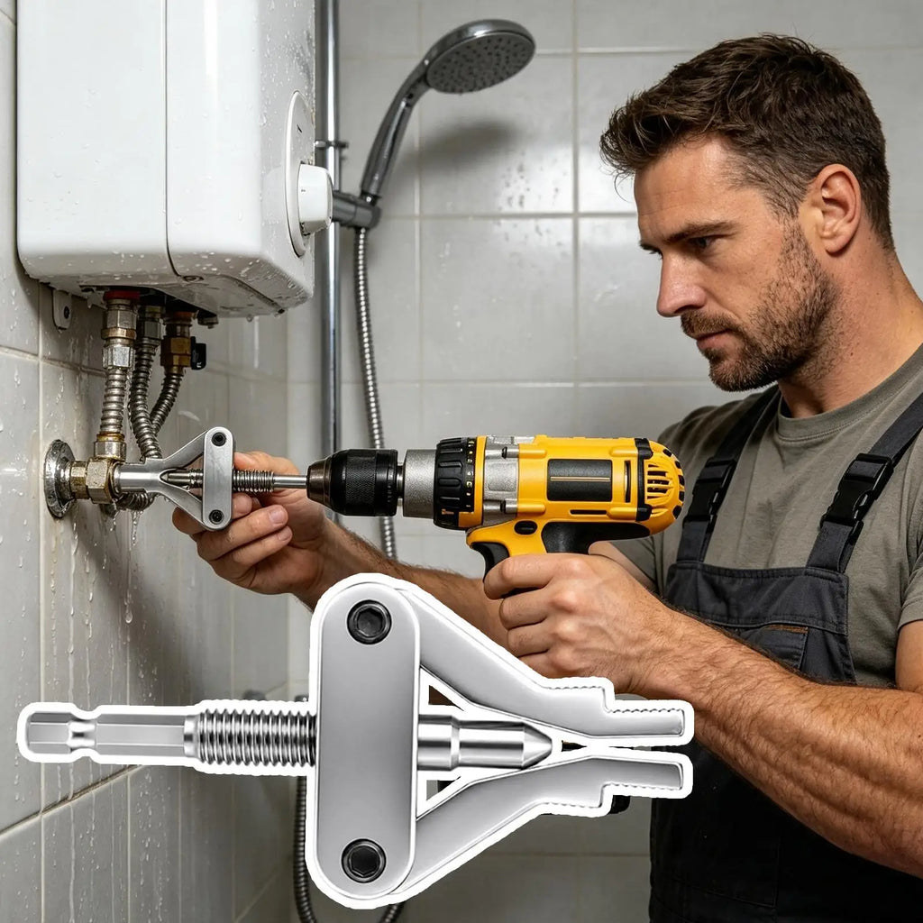 Faucet Angle Valve Wire Extractor | Hex Shank Pipe Repair Tool Pipe Repair Tool Axl
