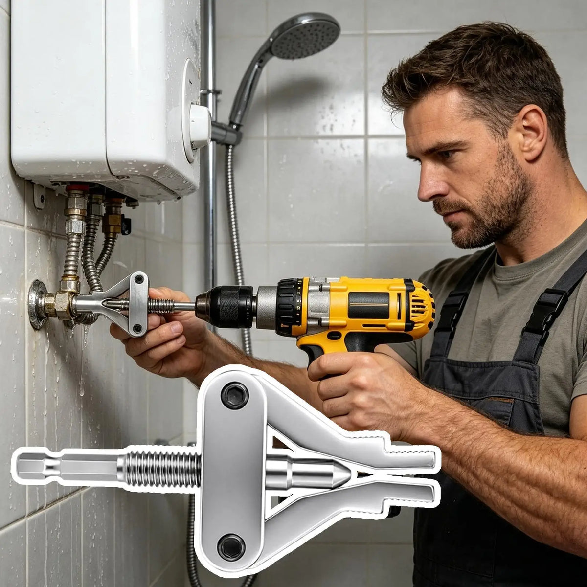 Faucet Angle Valve Wire Extractor | Hex Shank Pipe Repair Tool Pipe Repair Tool Axl