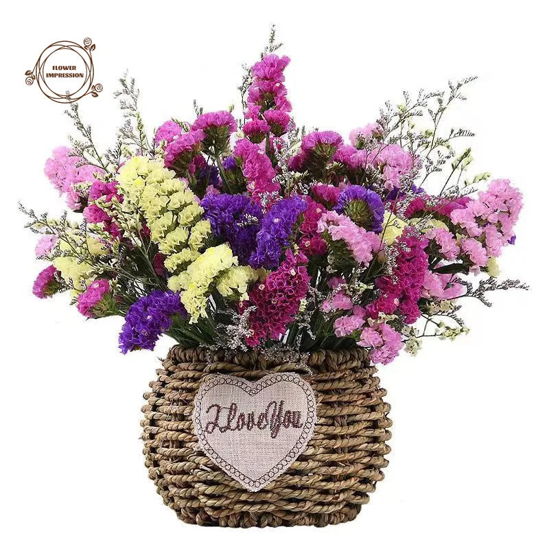 Dried Forget-Me-Not & Limonium Bouquet – Boho Wedding Décor Dried Flower Bouquet Axl