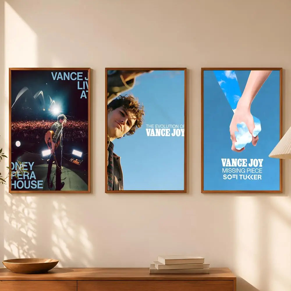 Vance Joy Self-Stick HD PVC Wall Poster – Waterproof Art Decor Wall Art Poster Axl