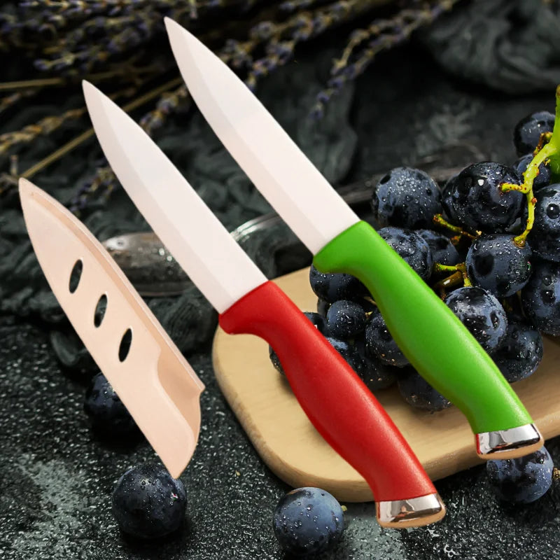 Ceramic Chef Knife Set with Sheaths – Sharp & Rust Proof Ceramic Chef Knife Axl