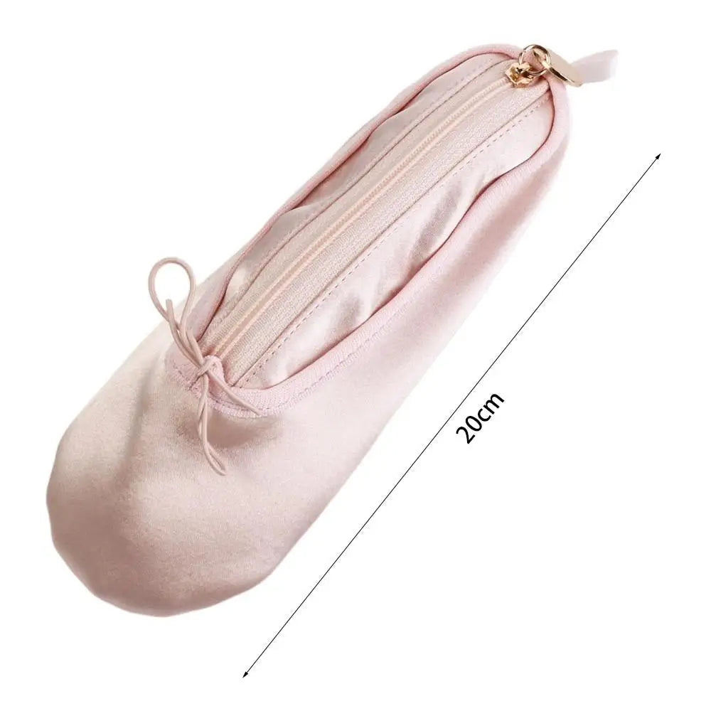 Ballet Shoes Pencil Case & Satin Makeup Bag – Large Organizer Pencil Case & Makeup Bag Axl