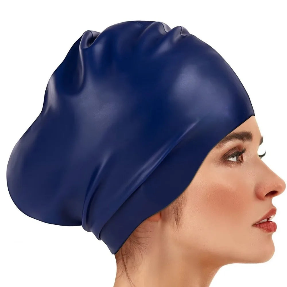 Silicone Swim Cap – Waterproof Snorkeling Cap for Women Swim Cap Axl Style 10